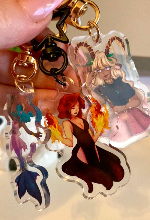 3pc Acrylic Keychain Bundle