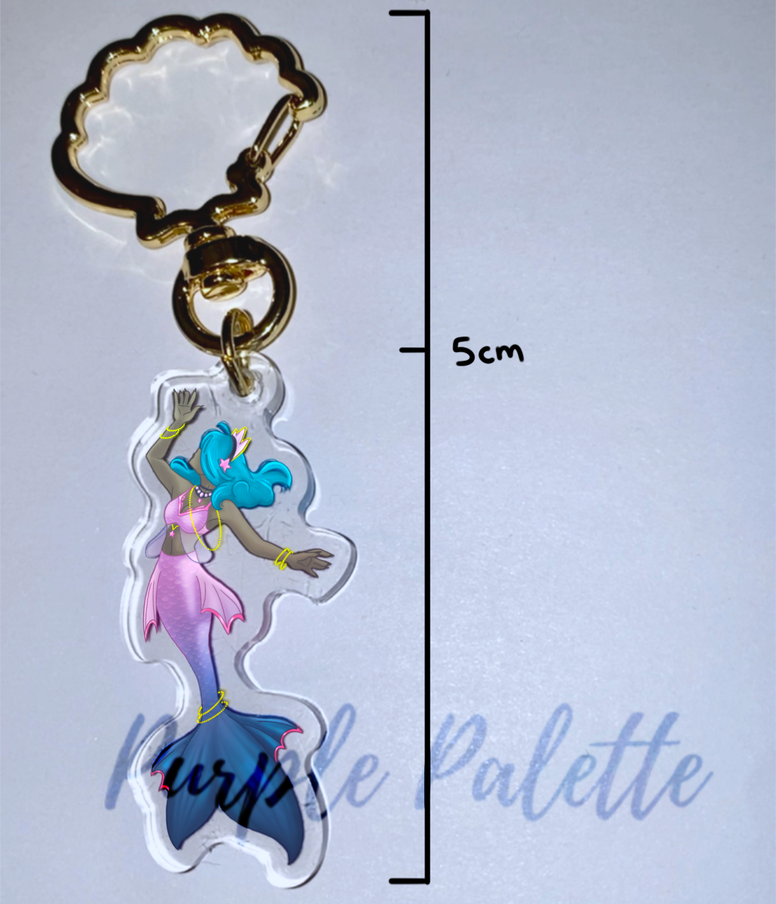 Mermaid Acrylic Keychain (small)