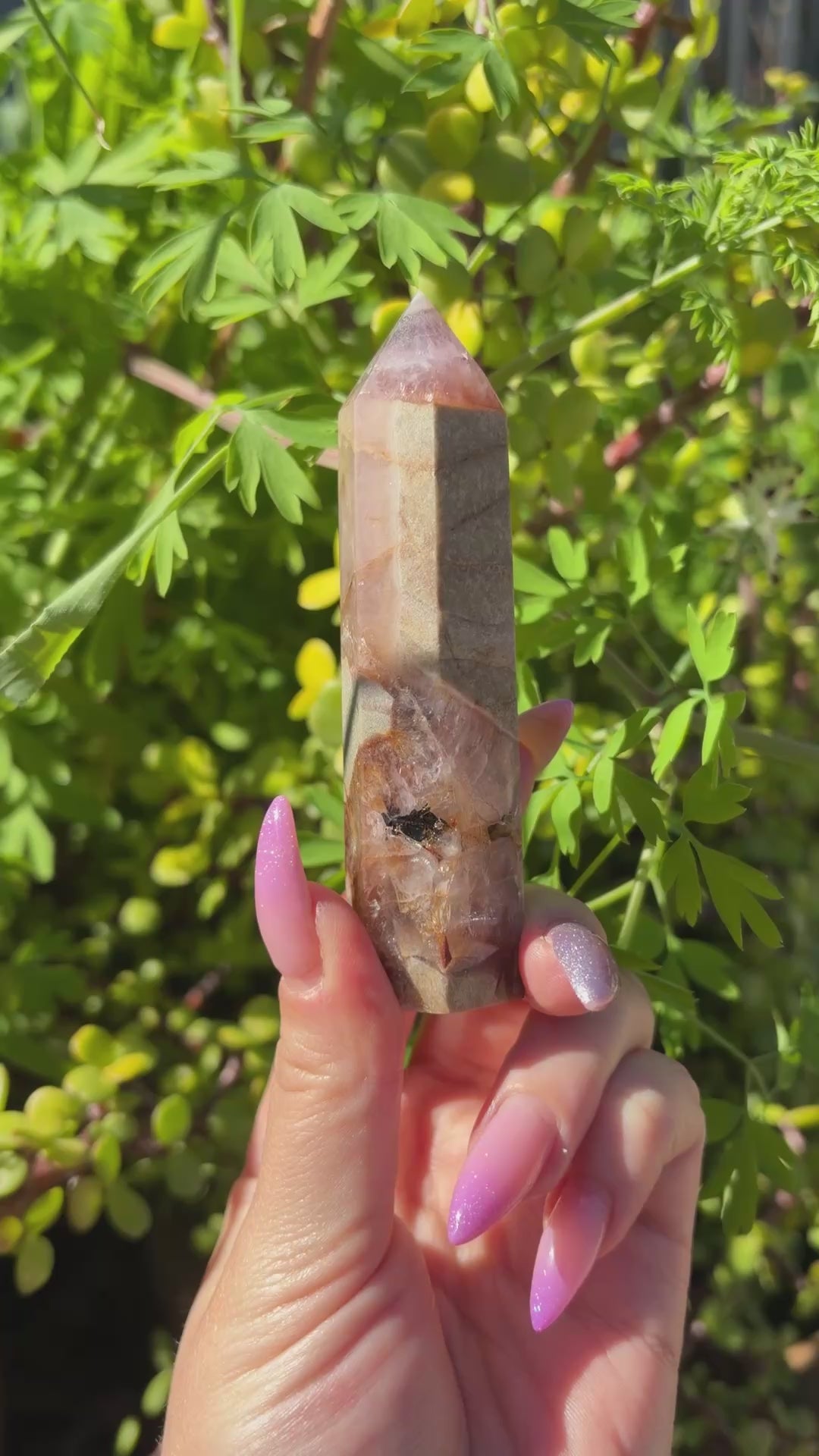 Amethyst Mexican Crazy Lace Point (10cm)